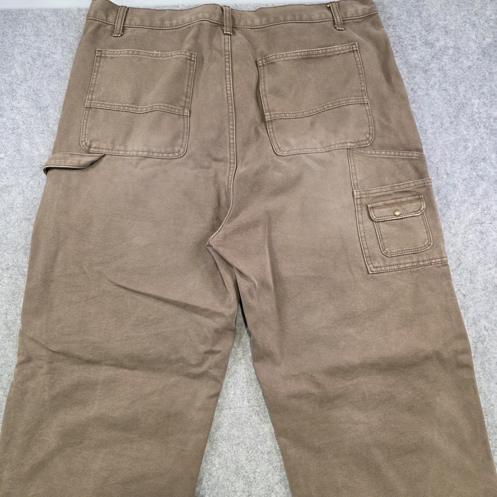 Elwood Pants Men 38x32 Brown Canvas Carpenter Double Knee Front Workwear Utility - Picture 14 of 16